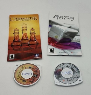 Chessmaster The Art of Learning & Archer MacLean's Mercury - Sony PSP W/ Manuals
