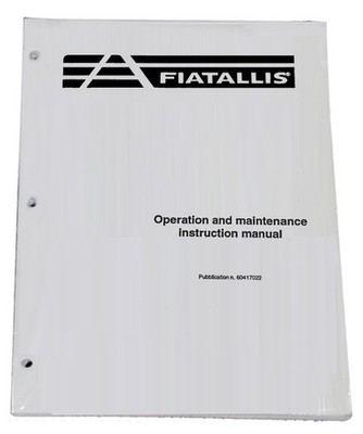 FIAT-ALLIS FX480LC Crawler Excavator Owners Manual Operators Maintenance Book