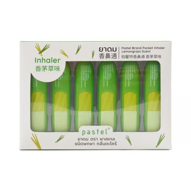 Inhaler Nasal Congestion Lemongrass Scent 6 Pack