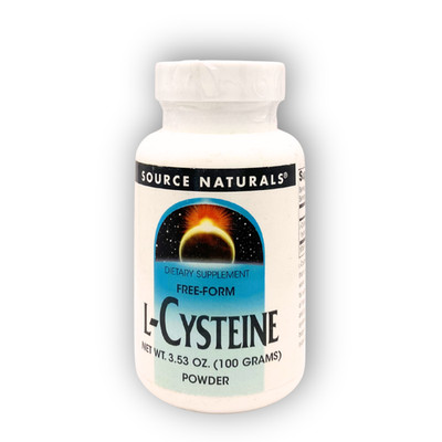 Source Naturals · Free-Form L-Cysteine · Dietary Supplement · 100g Powder