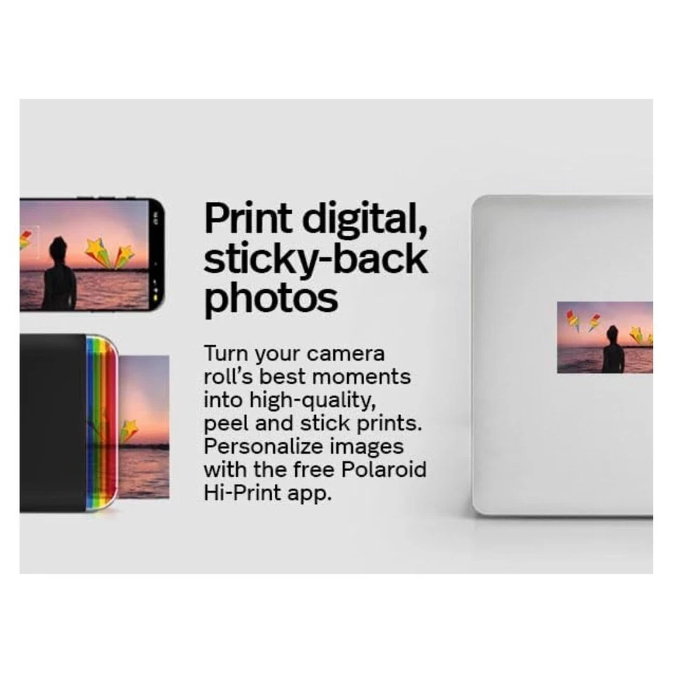 Polaroid 2x3 Sticky Backed Paper Cartridge for Hi Print Photo Printer 20 Sheets - Image 4 of 4