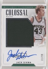 2017-18 Panini National Treasures Colossal Jersey 31/99 Jack Sikma Auto HOF 5w7