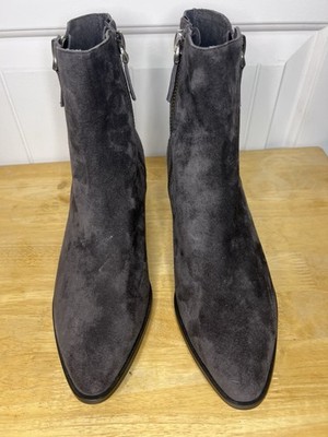 Django & Juliette Grey Suede Chelsea Ankle Boot, Size 9.5