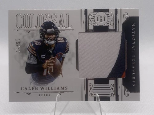 Caleb Williams 2025 National Treasures Colossal Materials Patch Bears #/49