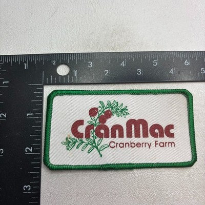 Vintage CRAN MAC CRANMAC CRANBERRY FARM Farmer Agriculture Patch 62a5