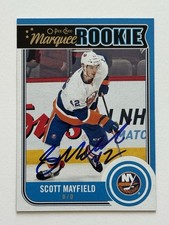 Scott Mayfield Islanders Autographed 2014-15 OPC Marquee Rookie Card #542 COA