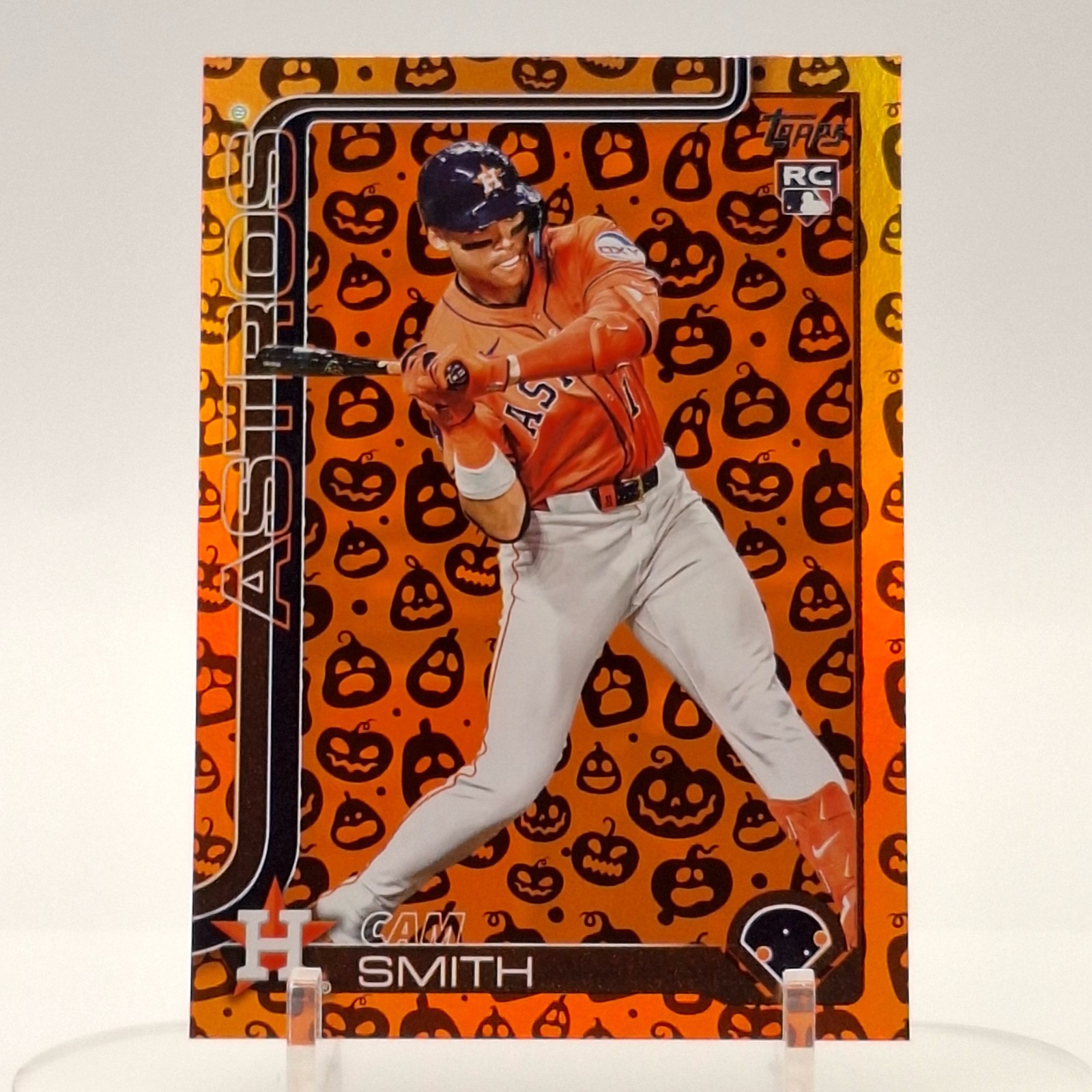 Cam Smith RC 2025 Topps Update Halloween Jack-o'-lantern Foil #US298 Astros