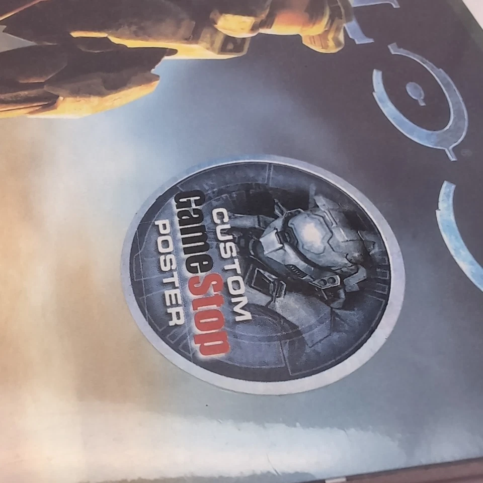 Halo 3 Strategy Guide Official XBOX 360 SEALED w/ GAME STOP POSTER NEW NOS - Image 4 of 4