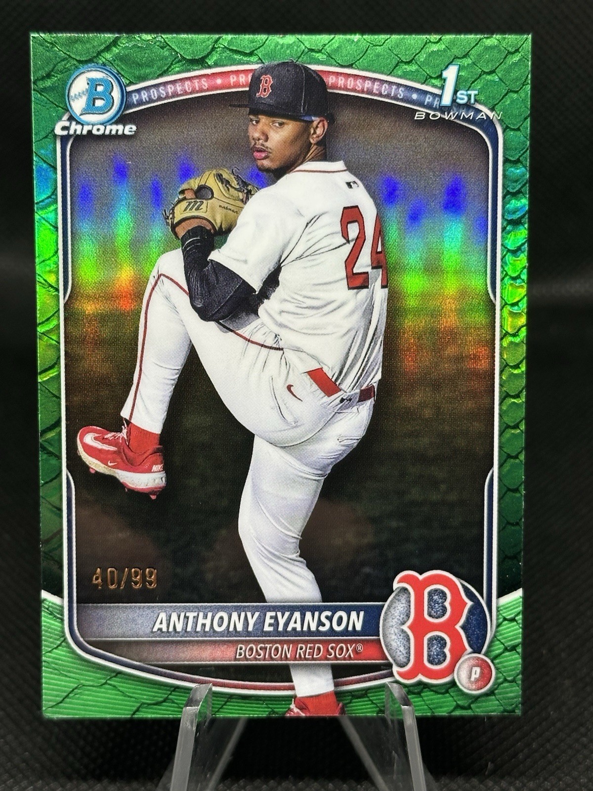 Anthony Eyanson 2025 Bowman Draft #BDC-116 Green Reptilian Chrome 1st RC /99
