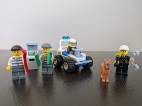 LEGO CITY LOT: Police Sets (4441, 7279, 7245) Complete w/Instructions