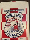 3 VINTAGE CHEWING TOBACCO BAGS YANKEE GIRL  BRAND UNUSED PAPER SACKS EPHEMERA  — photo 4