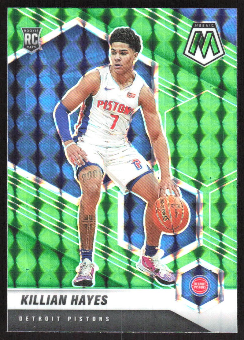 518I 2020-21 Panini Mosaic #222 Killian Hayes Mosaic Green