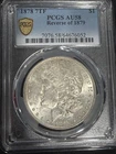 1878 P Morgan Silver Dollar PCGS AU-58 7TF, Reverse of 1879