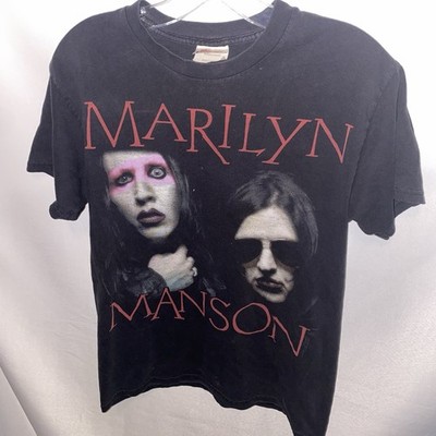 Vintage Marilyn-Manson Shirt Youth L 16'' chest Rape-Of-The-World