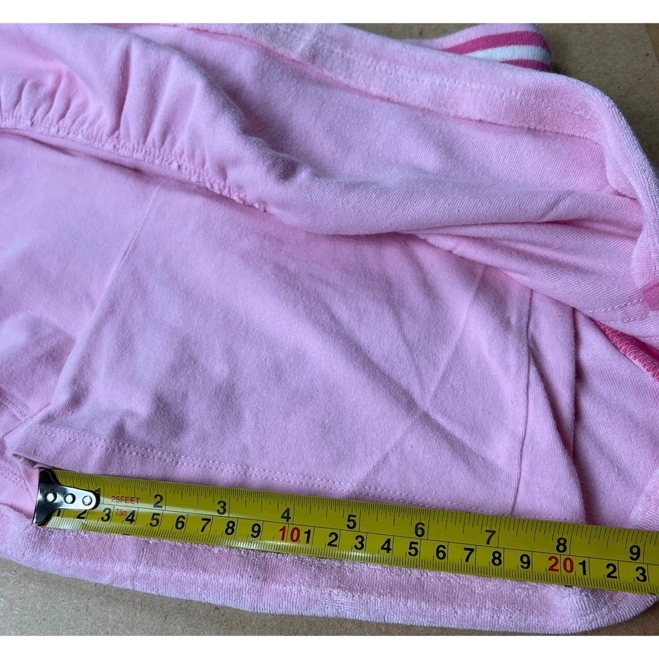 Falda corta rosa Limited Too Cheerleader de la década de 2000 talla 12 algodón a rayas Foto 4 de 4