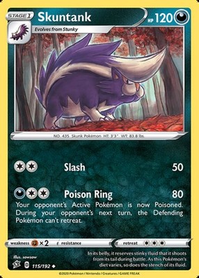 Skuntank - 115/192 - Uncommon - Lightly Played