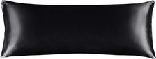 Elegant 20x54 Inch Satin Body Pillow Cover - Silky, Breathable, Stylish