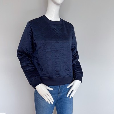 G-Star Raw Dalcie Cropped Sweater Sartho Dark Blue Quilted Top M