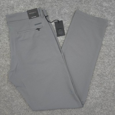 Bonobos Performance Link Tech Pants Slim Fit Gray Mens 30x32 Golf Athleisure NWT