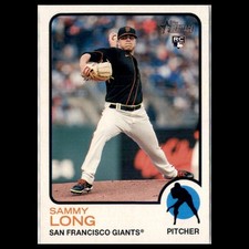 Sammy Long Rookie #379 2022 Topps Heritage San Francisco Giants Baseball Card. rookie card picture
