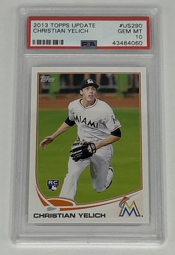 2013 Topps Update #US290 Christian Yelich RC PSA 10 🔥 Brewers Playoffs GEM MINT