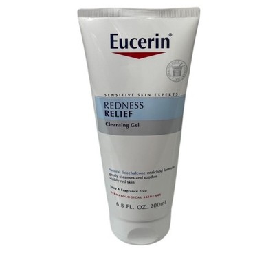 Eucerin Redness Relief Cleansing Gel Fragrance Free Sensitive Skin 6.8oz Tube