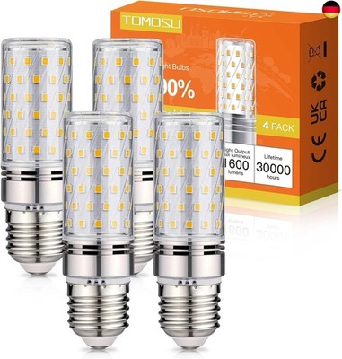 Tomosu LED Birne E27 Neutralweiss 4000K Extra Hell 1600LM, 16W LED Glühbirne 