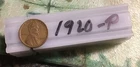 1920 (P) LINCOLN WHEAT CENT PENNY ROLL, all Good or Better