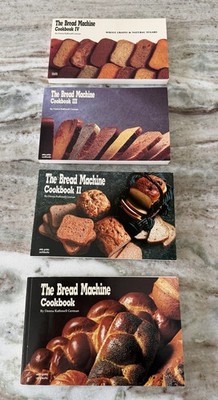4 Vintage THE BREAD MACHINE COOKBOOKS Volumes I II IV V Donna Rathmell German