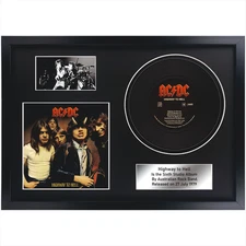 AC/DC - Highway to Hell / LP / Memorabilia / Souvenir in black frame / Rock Fans