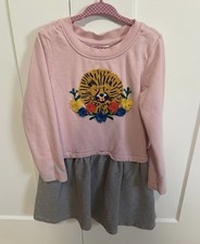 Hanna Andersson Tiger Appliqu Sweatshirt Dress 5