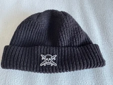 Fourstar Skateboaring Street Pirate Logo Beanie Hat Knit Cap Black