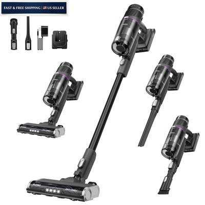 Eureka ReactiSense 350W Anti-Tangle Cordless Stick Vacuum, NEC440BK, Black