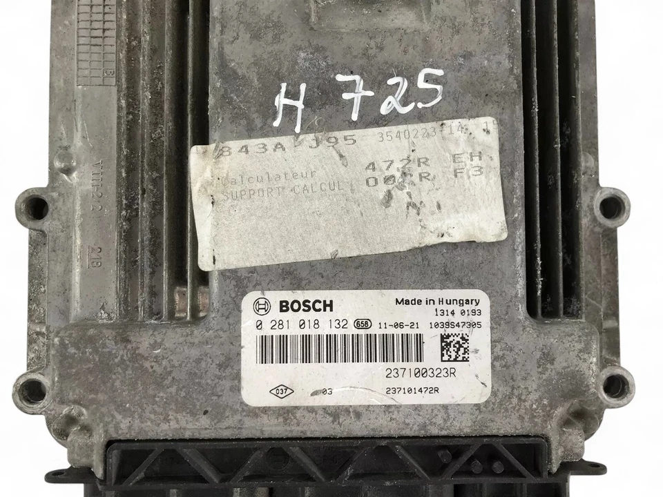 Centralina motore RENAULT SCÉNIC III JZ0/1 ECU 0281018132 237100323R 31972049 - Immagine 3 di 4