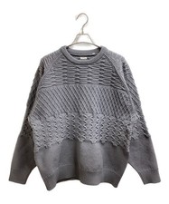nanamica Crew Neck Sweater Size: S Gray S25FJ014 Men
