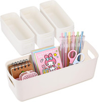 Starvortex 10 StüCk Kunststoff Aufbewahrungsboxen Mit Griffen 26X9X8,5Cm