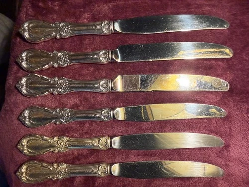 Burgundy by Reed and Barton Sterling Silver Regular Modern 9 1/4”  Knives-6