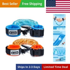 Toddler Leash, 2 Pack Safety Anti Lost Wrist Link with Key Lock, Reflective C...