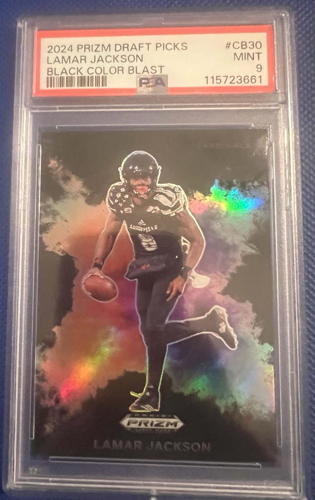 2024 Panini Prizm Draft Picks - Black Color Blast Lamar Jackson #CB-30