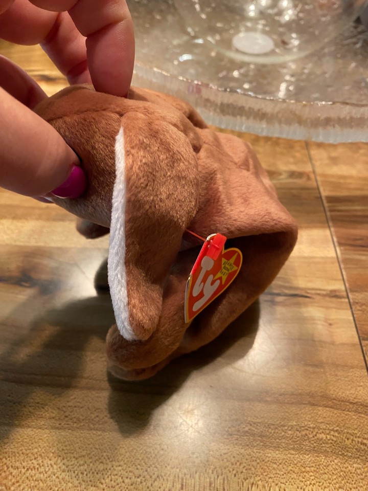 Ty Beanie Baby Ears the Rabbit (Retired) 4th Generation DOB 04-18-95 | eBay