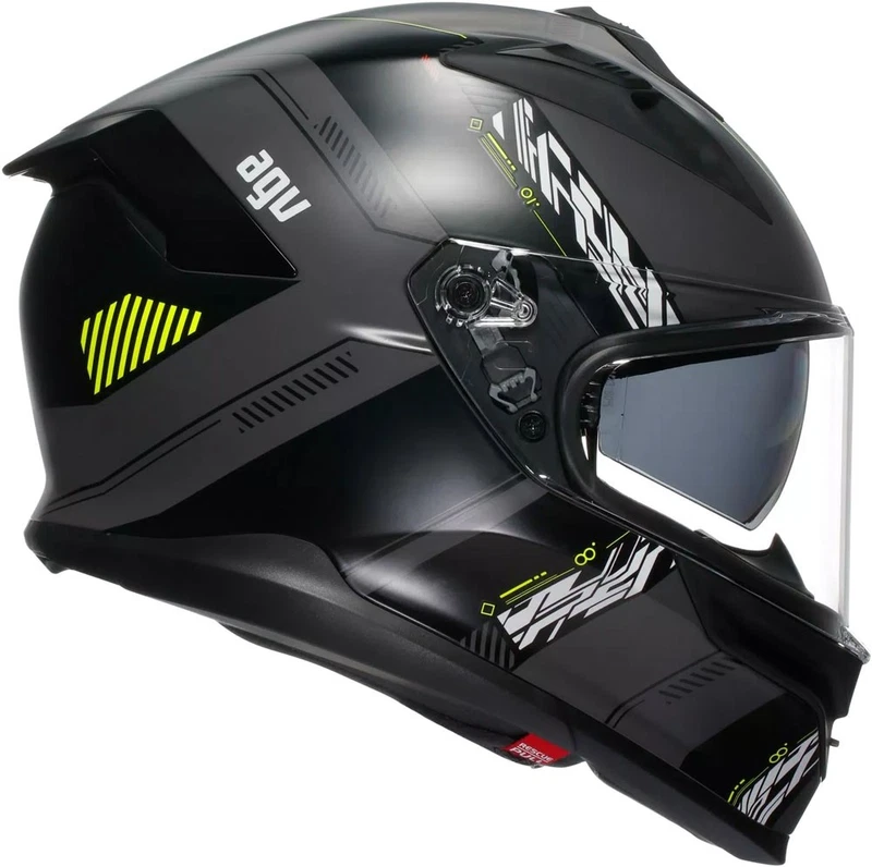 AGV K7 Kyber Black Fluo Yellow, photo 3 of 7