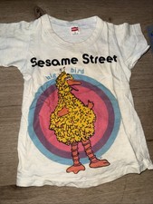 VTG Sesame Street Shirt Youth T-Shirt Sz S6 Hanes Big Bird 1980s