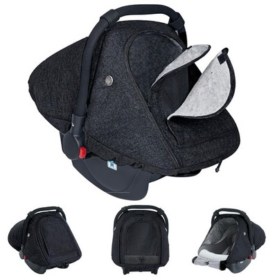 TSAYAWA Baby Car Seat Cover Winter Warm Cozy Carseat Mesh Window Newborn Infant