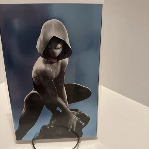 Spider-Gwen Annual 1 Blue FOIL Grassetti VIRGIN VARIANT ComicTom Bry’s NM