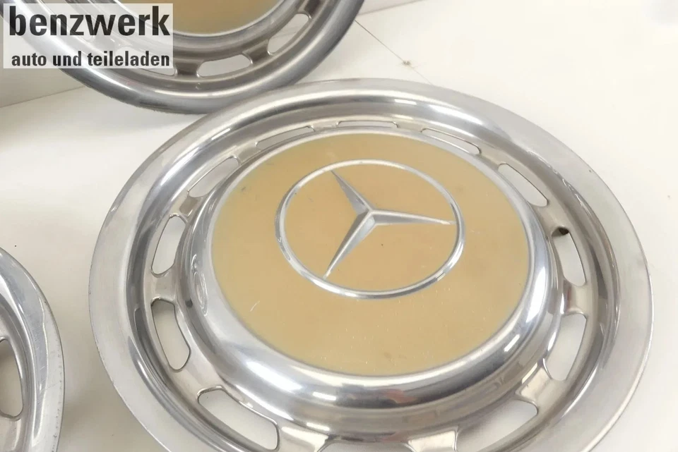 Mercedes W108 W116 W114 W115 W123 4X Radkappe Chrom 14 Zoll ORIGINAL 1154010324✔ - Bild 3 von 4
