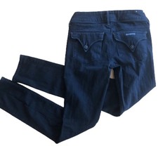 Hudson Black Skinny Jeans Size 25 Collin Flap...