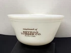 Vintage Federal Glass Heat Proof White Mixing Bowl Revillo Lumber Company SD