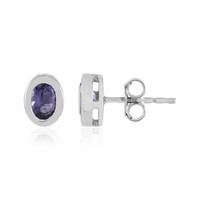 Cavill Iolith Ohrstecker 0,70Ct 925 Silber Rhodiniert Oval Damen Schmuck-