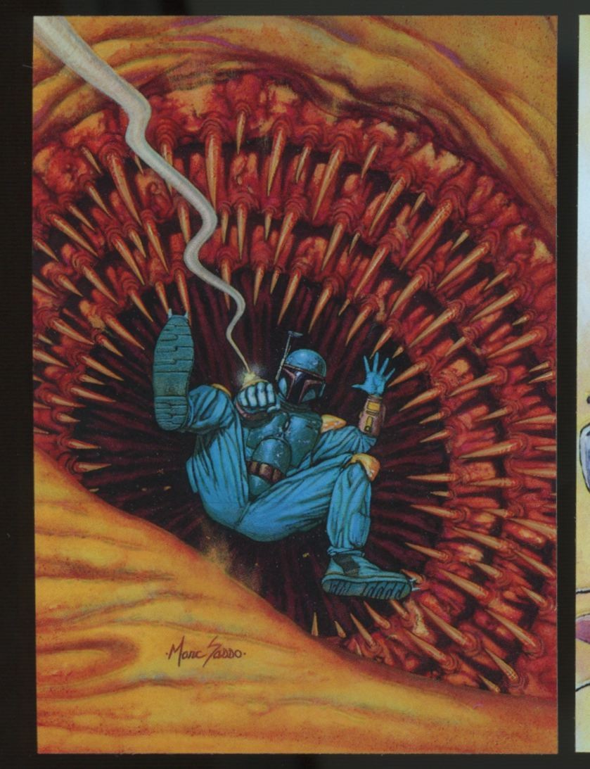 1996 Topps Finest Star Wars Sarlacc Gold Refractor #63