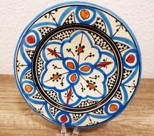 Orientalischer marokkanischer Keramik Teller handbemalt Unikat Orient Kunsthandw